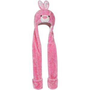 Kids Pink Bunny Animal Hat e Fits All Adults /Soft Warm Beanie Hat Imported